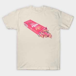 Strawberry Pocky Colored Pencil Box T-Shirt